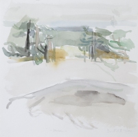 Storkow, 2008, 30 x 30 cm, Aquarell