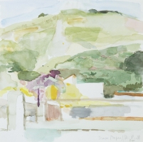 Terasse (Tropea), 2008, 30 x 30 cm, Aquarell