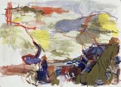 Vorgebirge, 2001, 50 x 70cm, Aquarell und Gouache