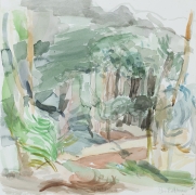 Waldstück, 2008, 30 x 30 cm, Aquarell