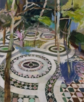 Mosaik, 2010, 55x45cm, Eitempera und Öl auf Leinwand