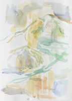 Montagne Sainte Victoire II, 2017, 36 x 24 cm, Aquarell