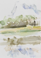 Oder, 2018, 24 x 17 cm, Aquarell