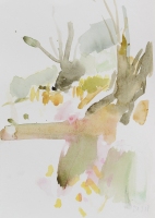 Oderufer, 2018, 24 x 17 cm, Aquarell