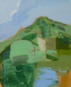 Berg, 2011, 55x45 cm, Eitempera und Öl auf Leinwand