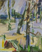 Wegesrand, 2020, 50x40cm,  Eitempera auf Leinwand