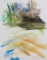 Am See, 2021, 22,5x18cm, Aquarell
