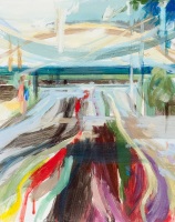 Elbbrücke, 2018, 50x40cm, Eitempera auf Leinwand