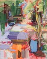 Gegenüber, 2020, 50x40cm, Eitempera auf Leinwand