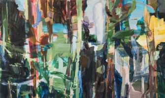 Gethsemane, 2019, 175 x 290 cm, Eitempera auf Leinwand