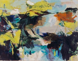 Blick nach Osten, 2001, 145x185cm, Öl auf Leinwand