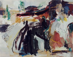Vorgebirge, 2001, 145x185cm, Öl auf Leinwand