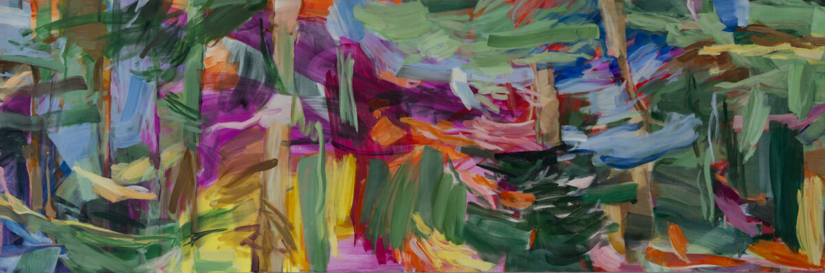 2026, 100X300cm, Eitempera auf Leinwand
